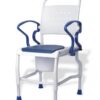 biało niebieskie krzesło toaletowe Koeln