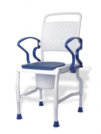 biało niebieskie krzesło toaletowe Koeln