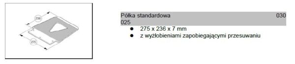 Półka STANDARD do wózka MODULKAR